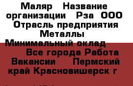 Маляр › Название организации ­ Рза, ООО › Отрасль предприятия ­ Металлы › Минимальный оклад ­ 40 000 - Все города Работа » Вакансии   . Пермский край,Красновишерск г.